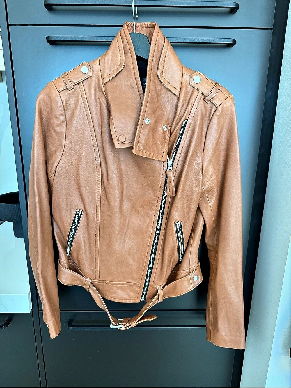 Mackage Leather Biker Jacket